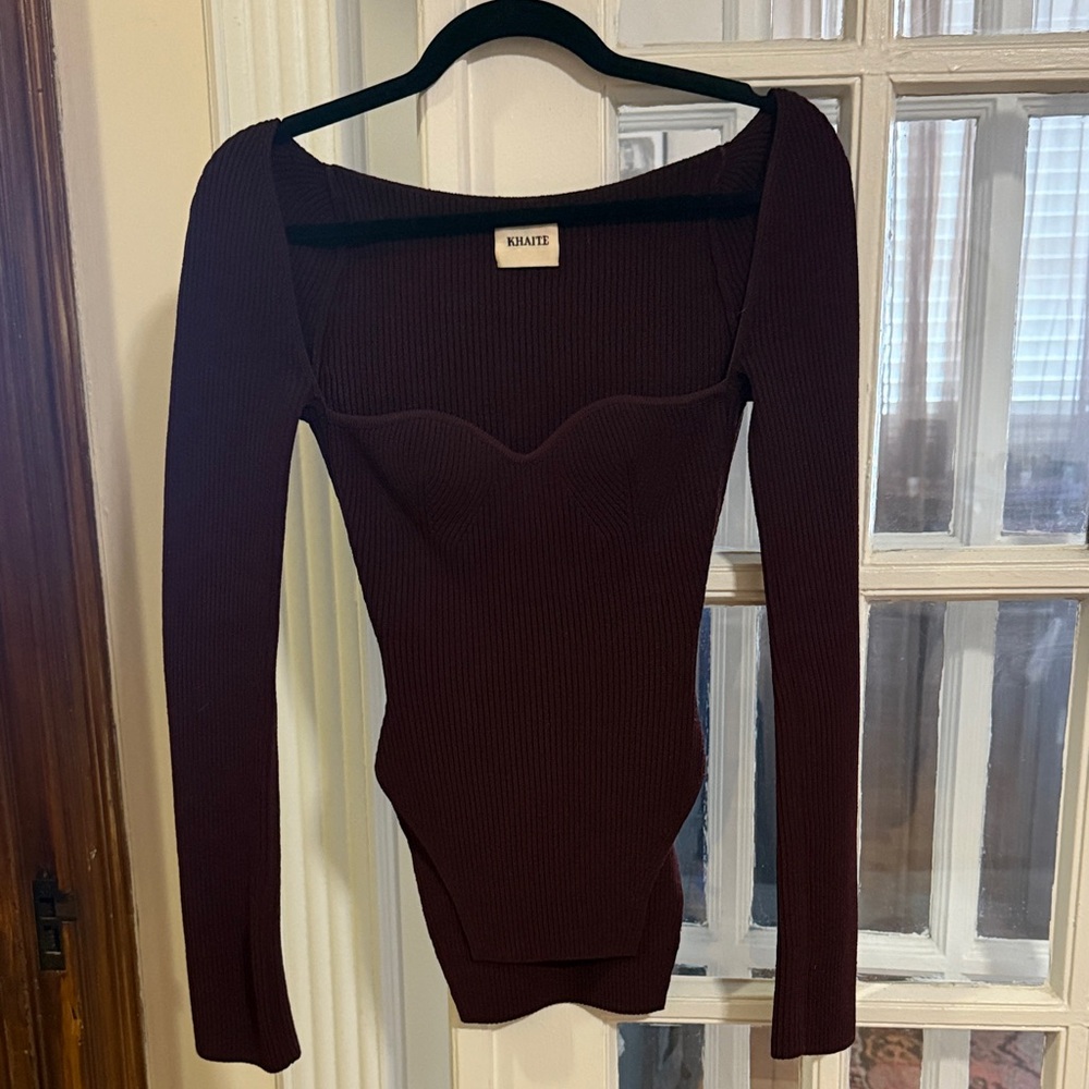 KHAITE
Maddy Long Bustier Top
